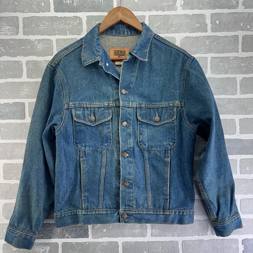 Vintage Gap Jean Jacket‎ Denim Men 1970’s 70’s Size Small